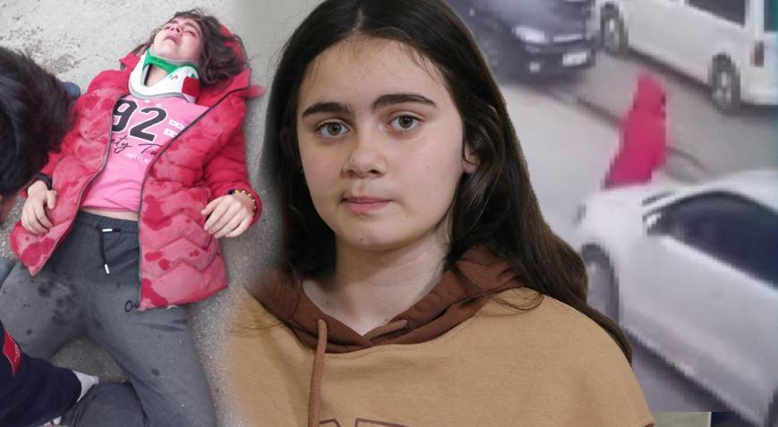 Yaya geçidinde otomobilin çarptı! Küçük kıza büyük şok