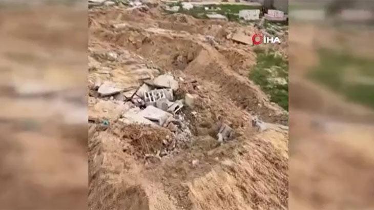 İsrail, Gazze’de mezarlığı tahrip ettiğini itiraf etti
