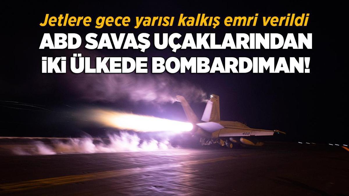 Gazze’deki savaşta son dakika… ABD savaş uçaklarından iki ülkede bombardıman!