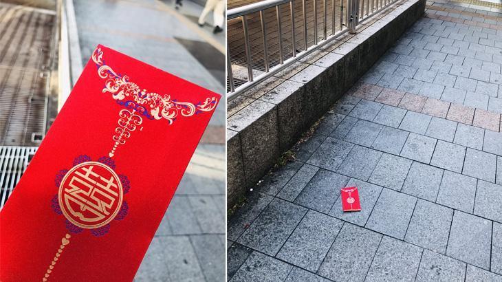 ‘Gizemli kırmızı zarfı’ yolda buldu! ‘Elinize hiç almamız gerekirdi’