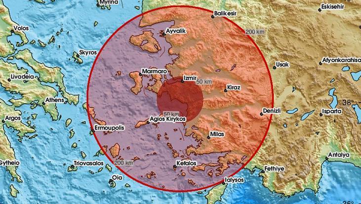 Son dakika: İzmir’de 5.1 büyüklüğünde deprem