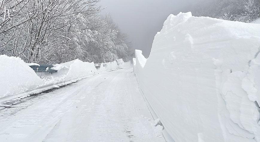 Kırklareli’ndeki kar kalınlığı 1 metreye ulaştı