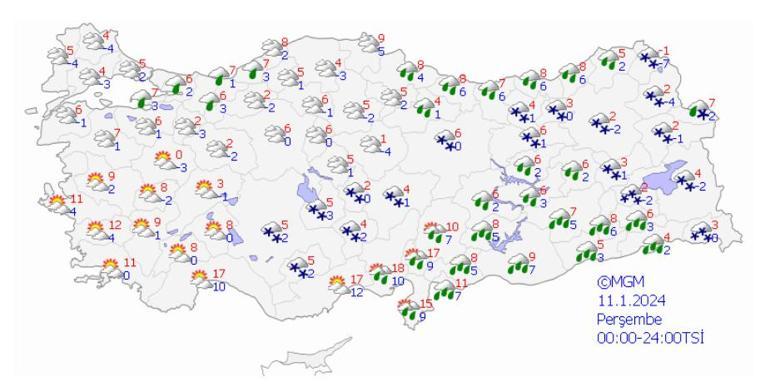 Meteoroloji'den sarı ve turuncu kodlu uyarılar: 7 ile dikkat! Yoğun kar yağışı bekleniyor