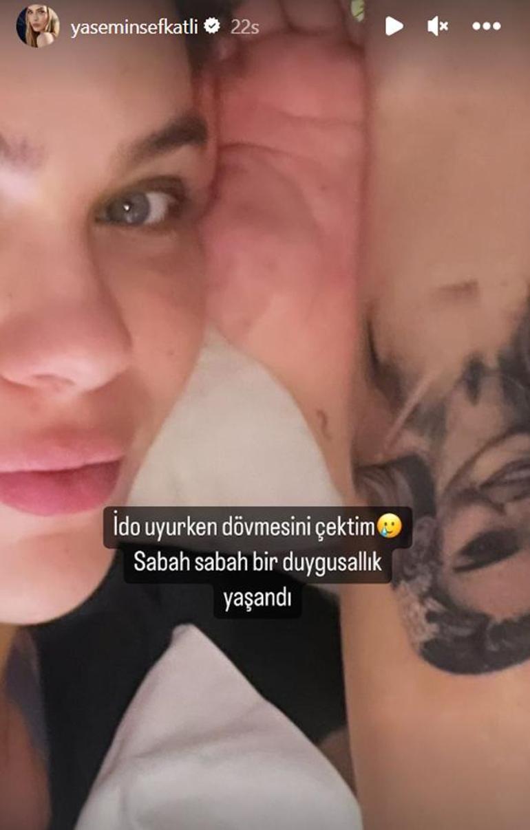 Yasemin Şefkatli, İdo Tatlıses'in dövmesini paylaştı! 'Bir duygusallık yaşandı'