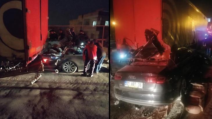 Mersin’de feci kaza! Otomobil, TIR’a arkadan çarptı: 1 ölü, 3 yaralı