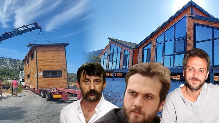 Ünlü oyuncuların tiny house hayali belediyeye takıldı! Evler kaldırıldı