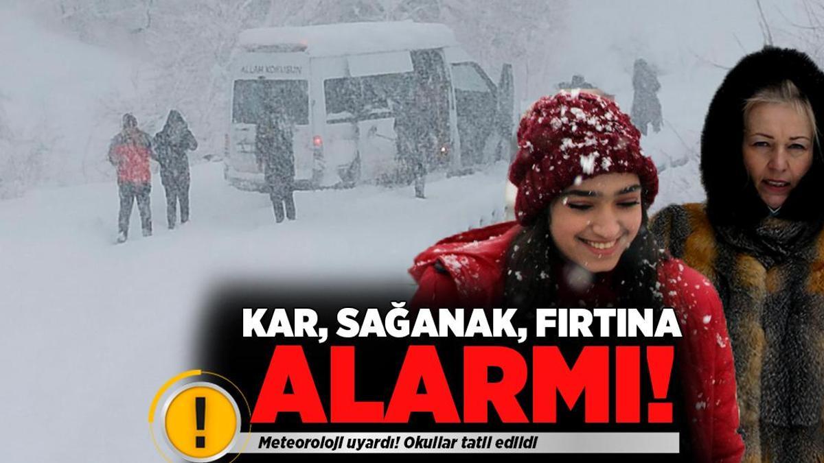 Son dakika haberi… Meteoroloji’den yeni uyarı geldi! 2 kentte eğitime kar engeli