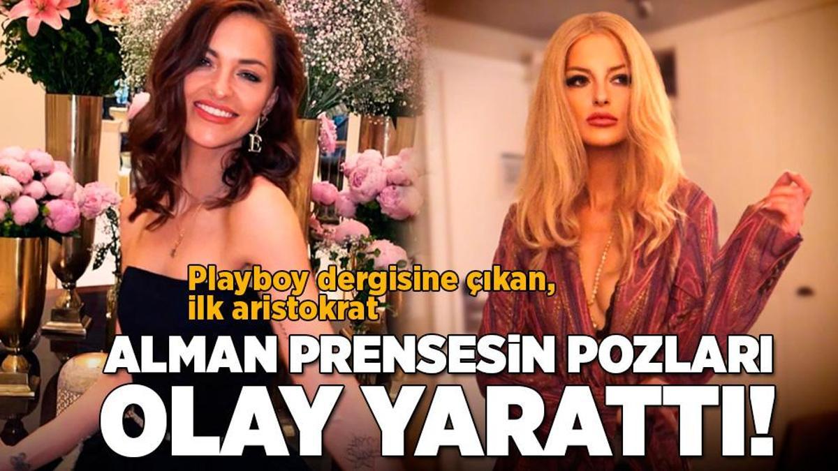 Alman prensesin pozları olay oldu! Playboy dergisine çıkan ilk aristokrat