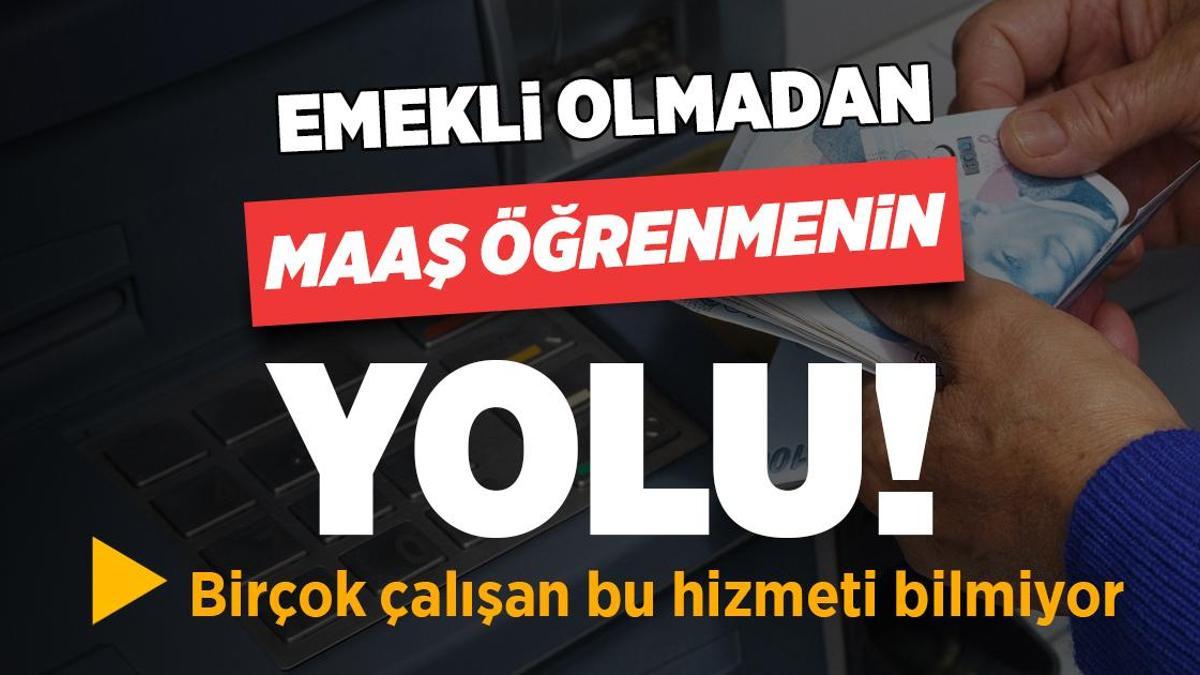 Emekli olmadan maaşı öğrenmenin yolu! Birçok kişi bu hizmeti bilmiyor