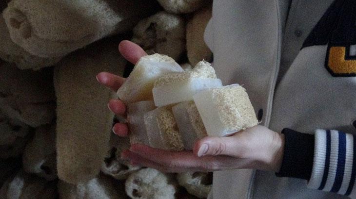 Kabak lifli sabunla dünya pazarına girmeyi hedefliyor