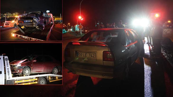 Nevşehir’de feci kaza! 3 araç birbirine girdi: 7 yaralı