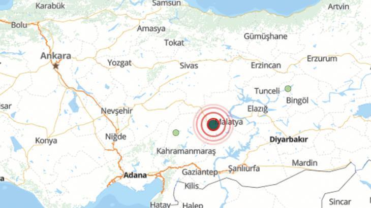 Malatya’da 4.1 büyüklüğünde deprem