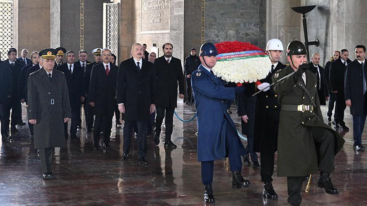 Aliyev, Anıtkabir’i ziyaret etti