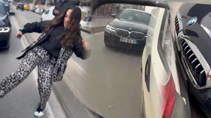 Takip etti, yol kesti! ‘Senden mi korkacağım’ diyerek tekmeledi
