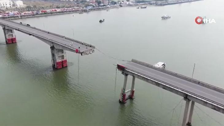 Gemi köprüye çarptı! O anları kameralar kaydetti