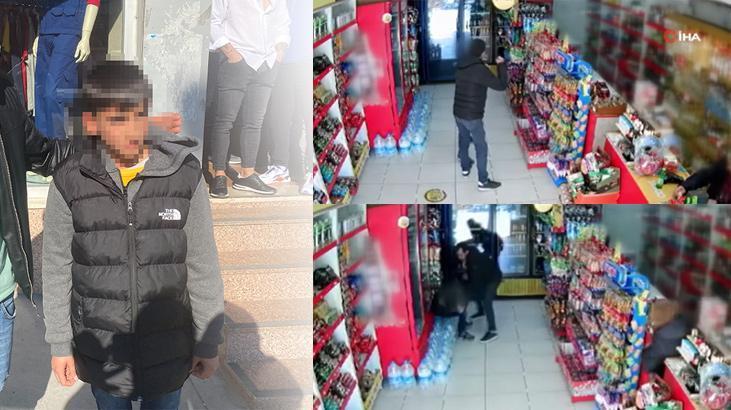 Esenyurt’ta bakkalda alışveriş yapan çocuğu hiç tanımadığı adam yerden yere vurdu