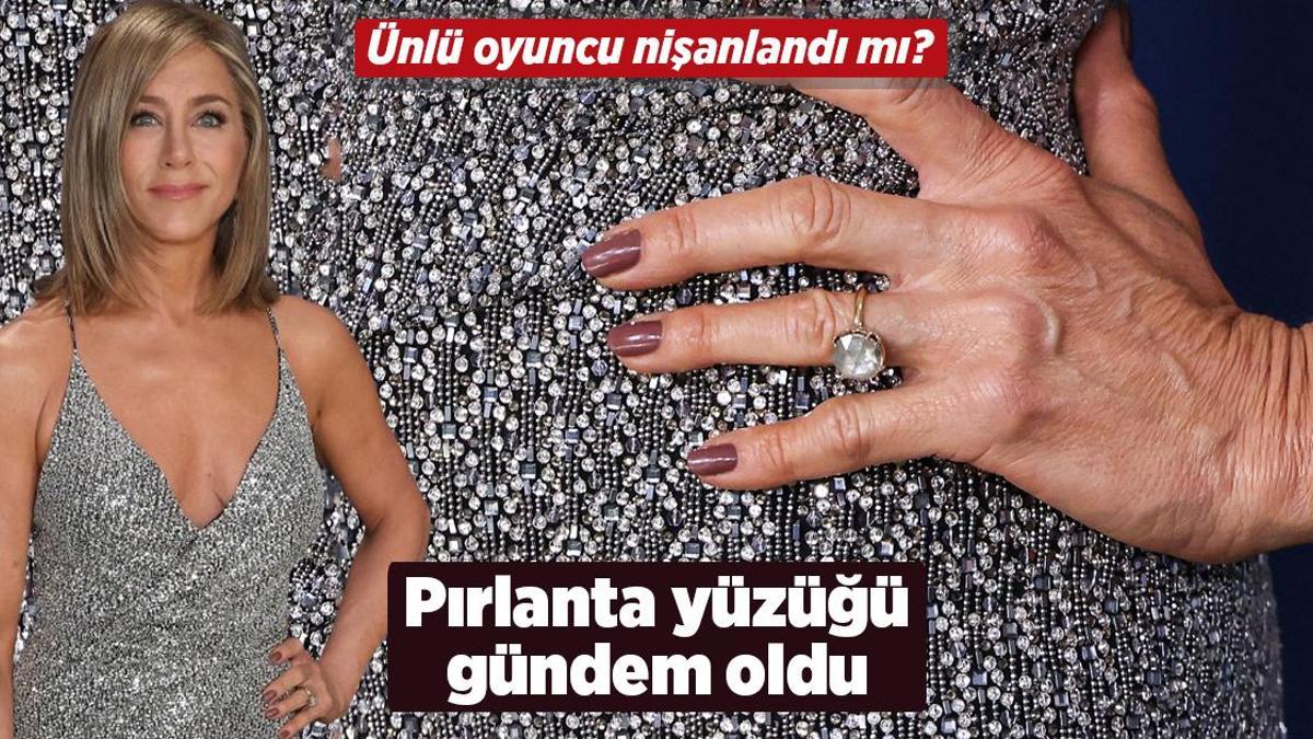 Jennifer Aniston nişanlandı mı? Pırlanta yüzüğü dikkat çekti
