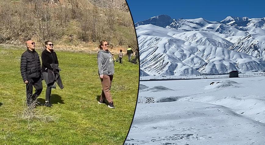 Bir ilçe kışı, diğeri baharı yaşıyor! Eksi 32,9’u gördü Türkiye’nin en soğuk yeri oldu