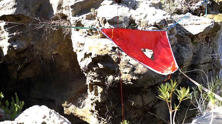 60 metrelik uçuruma kurduğu hamağın halatı koptu, 20 metrelik boşluğa düştü