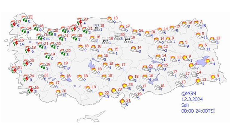 Meteoroloji'den uyarı geldi: Salı gününe dikkat! Kuvvetli yağmur ve kar