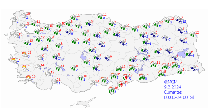 Meteoroloji’den 7 kent için sarı kodlu uyarı: Kuvvetli yağış ve kar