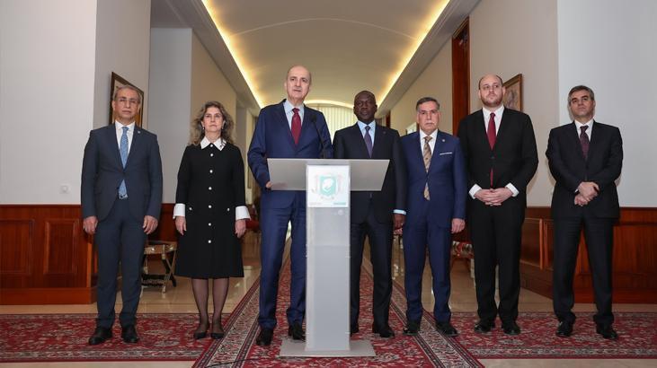TBMM Başkanı Kurtulmuş, Fildişi Sahili Devlet Başkanı Outtara ile görüştü