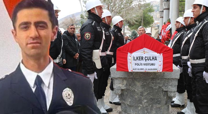 3 aylık polis memurunun kahreden ölümü! Son yolculuğuna uğurlandı