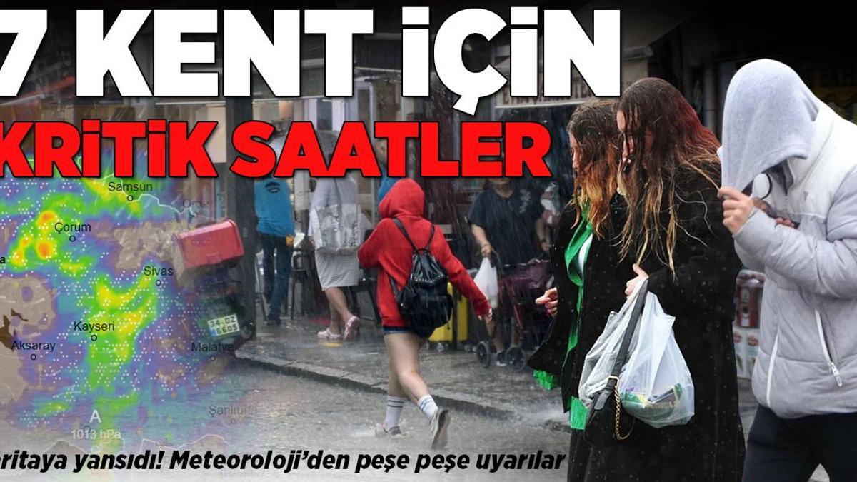 Meteoroloji’den 7 kent için sarı kodlu uyarı: Kuvvetli yağış ve kar