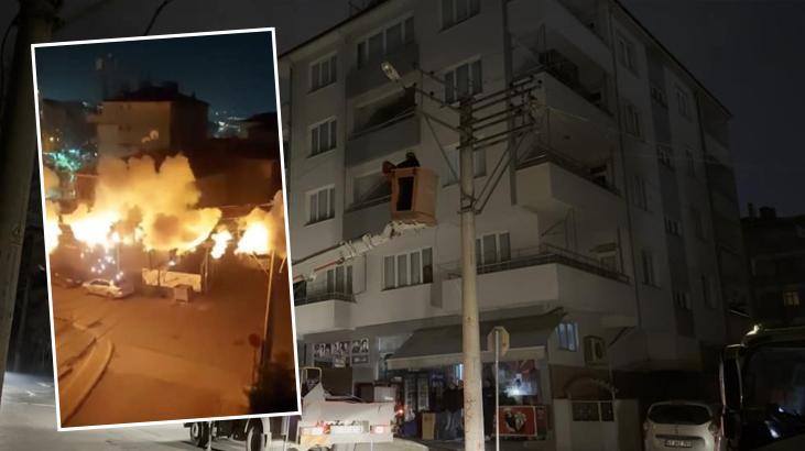 Kocaeli’de feci olay! Elektrik kabloları boma gibi patladı
