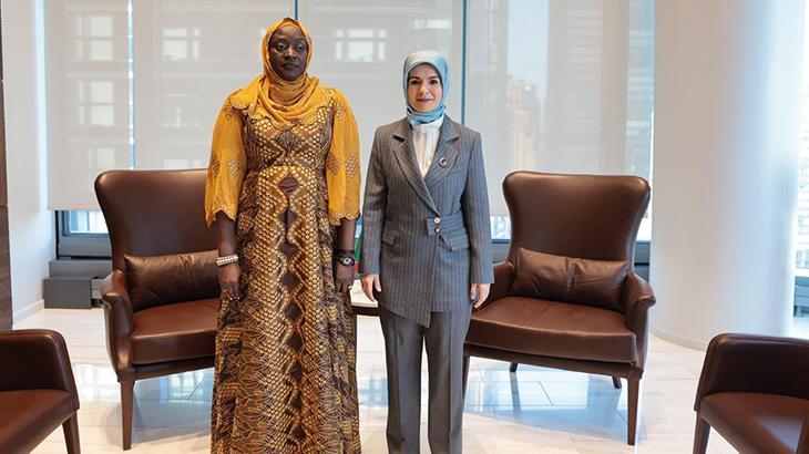 Aile ve Sosyal Hizmetler Bakanı Göktaş, New York’ta Maıga ile görüştü