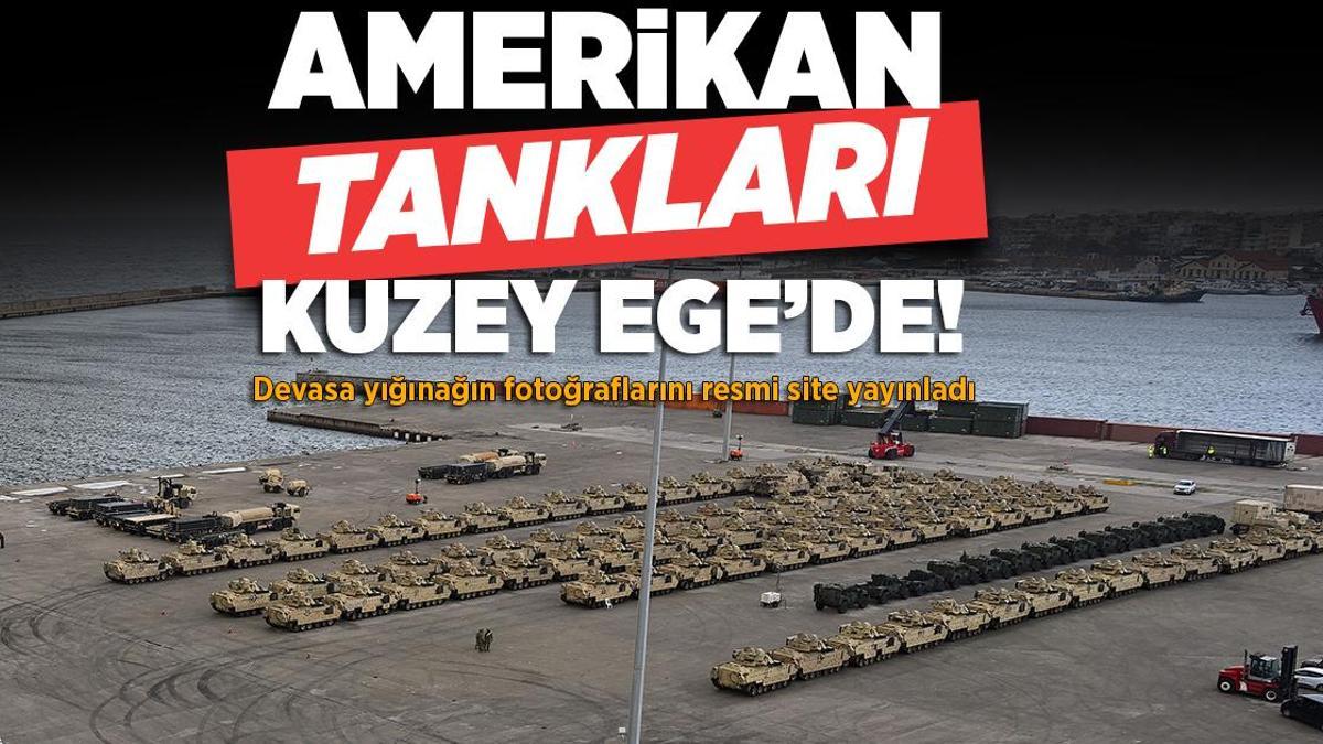 Amerikan tankları Dedeağaç’ta! Yunanistan’a devasa yığınağın fotoğraflarını resmi site yayınladı