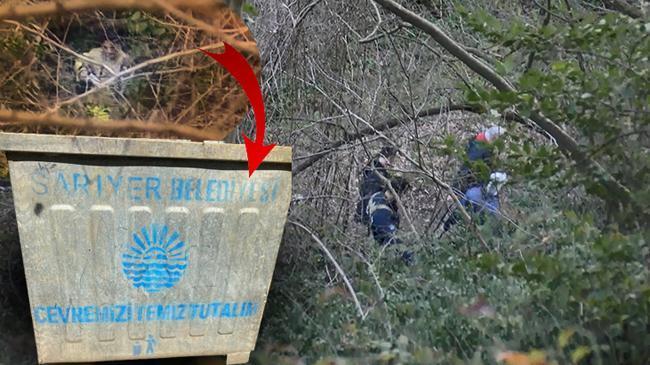 Görür görmez telefonu sarıldılar! Çöp konteynerine yazılan not cesede götürdü