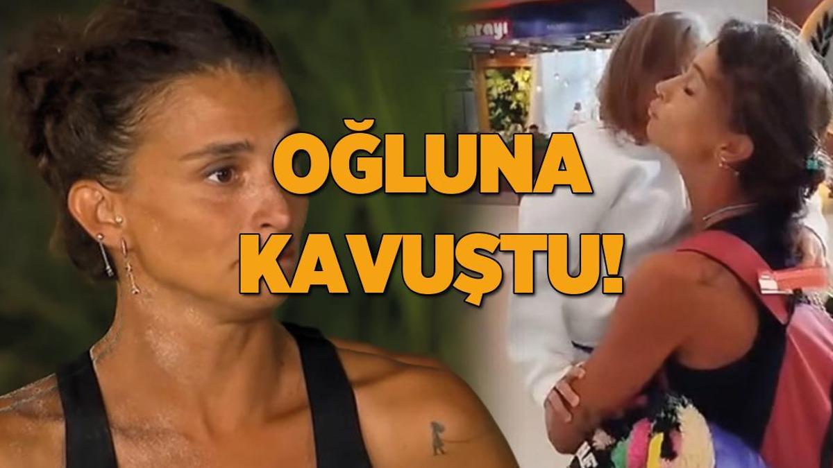 Survivor’dan elenen Pınar Saka oğlu Kaan’a kavuştu! ‘Ve mutlu son’