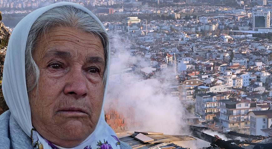 Evinin yanışını çaresizlikle izledi: Tırnaklarımla kazıya kazıya yaptım