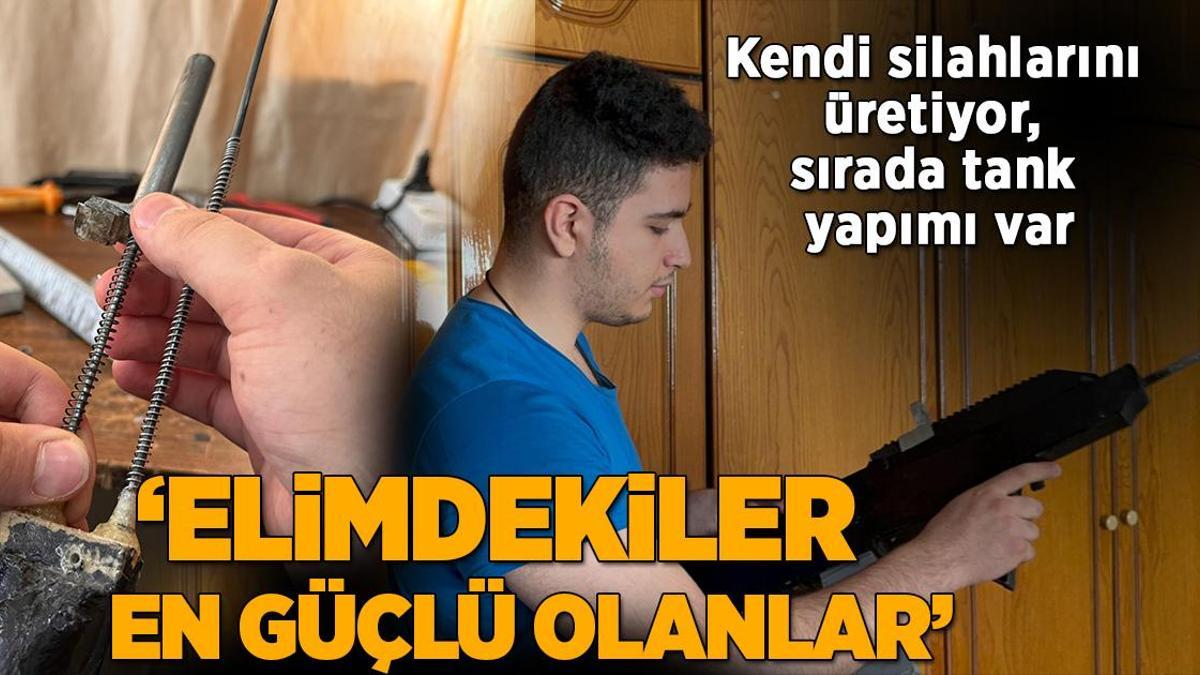 Toplandığı malzemelerden kendi silahlarını yapıyor: Elimdekiler en güçlü olanlar