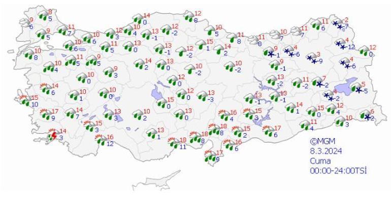 Meteoroloji yeni raporu yayımladı! 7 ile sarı kodlu kar uyarısı