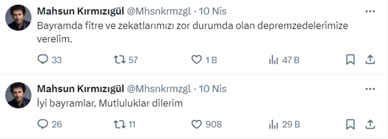 Ünlülerden Ramazan Bayramı mesajları