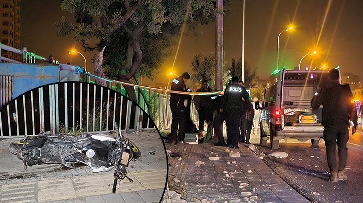 Adana’da kontrolden çıkan motosiklet kaldırıma çarptı: 2 ölü
