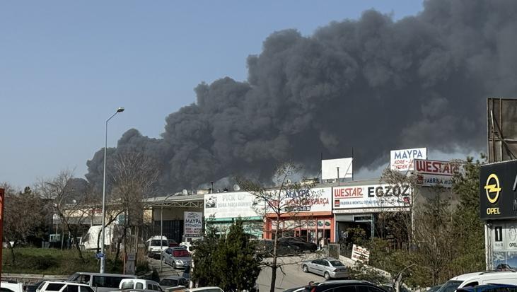 Son dakika: Ankara’da geri dönüşüm tesisinde yangın