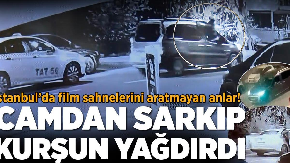 İstanbul’da dehşet anları kamerada: Aracın önünü kesip kurşun yağdırdılar