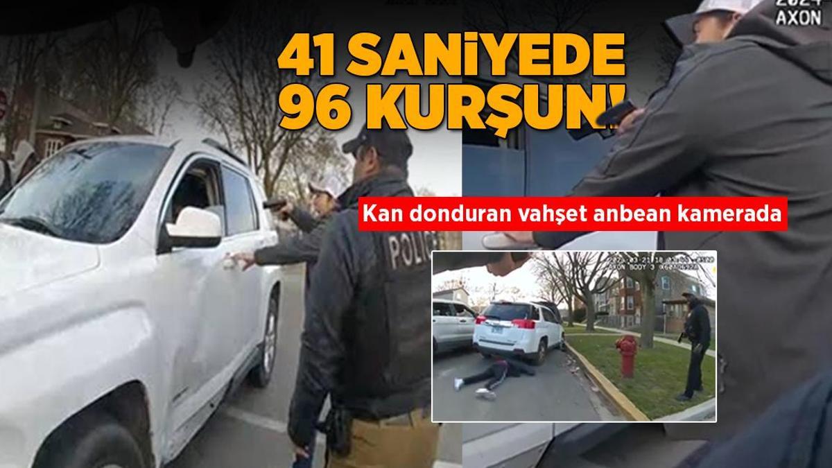 41 saniyede 96 kurşun! Kan donduran vahşet anbean kamerada