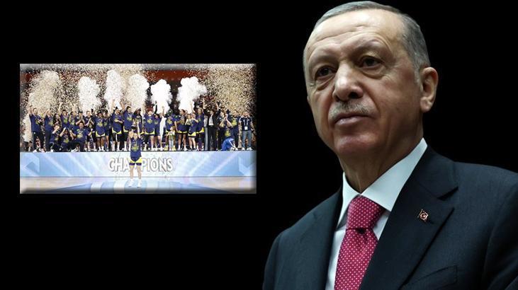 Cumhurbaşkanı Erdoğan’dan Euroleague’de şampiyon olan Fenerbahçe’ye tebrik