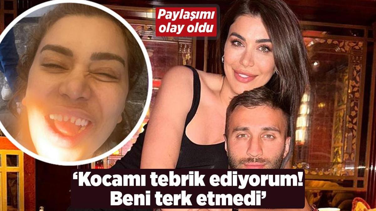 Ebru Şancı’nın paylaşımı olay oldu! ‘Kocamı tebrik ediyorum, beni terk etmedi’