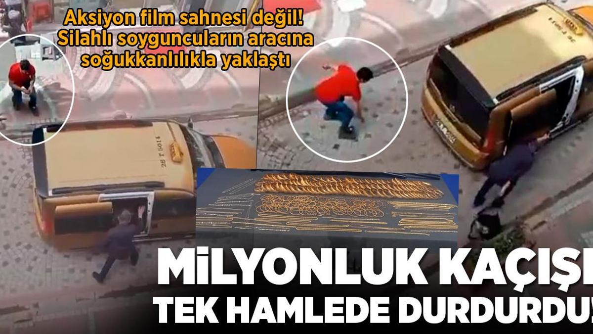 Soğukkanlılıkla yaklaştı, milyonluk soygunu tek hamledi önledi! Film sahnesi gibi olay