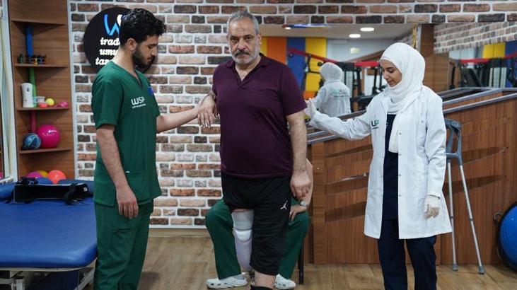 Depremde eşi, kızı ve bacağını kaybetti, protezle tekrar hayata tutundu