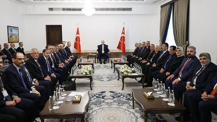 Cumhurbaşkanı Erdoğan, Sünni ve Türkmen toplumu temsilcileriyle görüştü