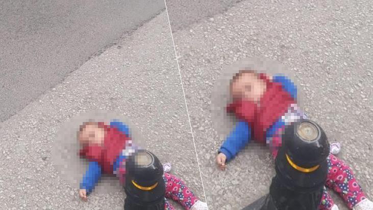Karabük’te şok görüntü: 7 aylık bebeğini yolun kenarına bıraktı