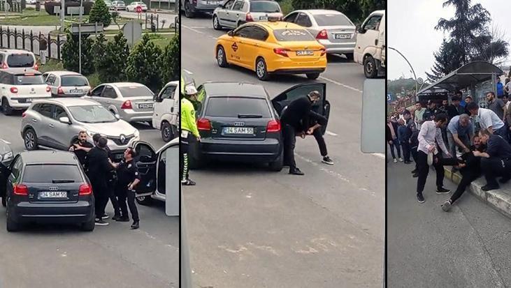 Giresun’da alacak-verecek kavgasında şok görüntü