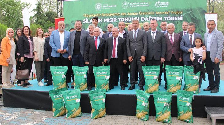 Silajlık mısır tohumu dağıtıldı