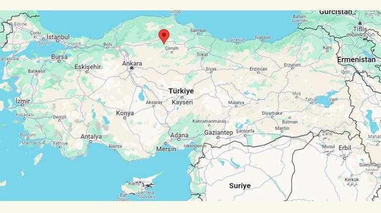 Çorum'da 3.3 büyüklüğünde korkutan deprem